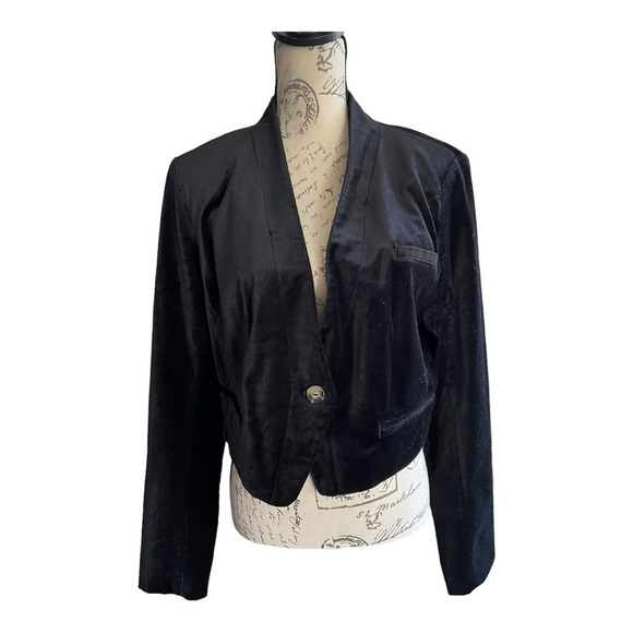 Anthropologie Velvet Tuxedo Jacket, new with tags, size 14 - Picture 4 of 7